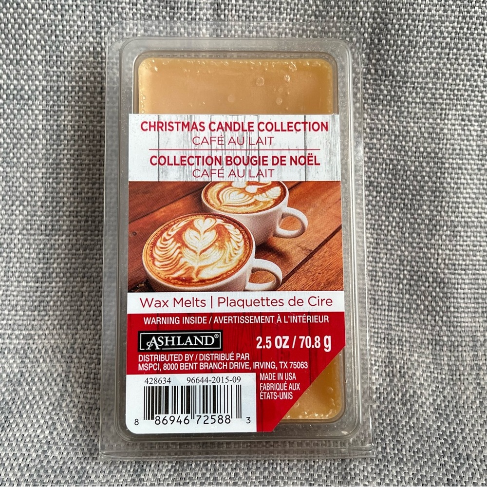 Ashland Christmas Candle Collection Cafe au Lait Wax Melts Scented Refill Cubes